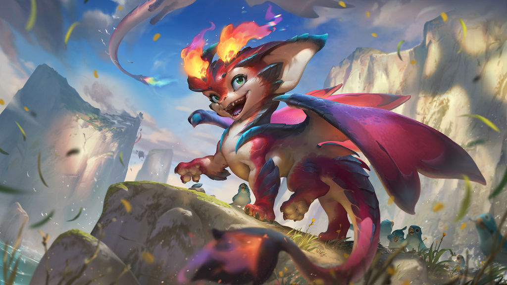 Smolder:

El dragoncito recién llegado a la Grieta puede parecer inofensivo, pero cuando le veas volar todo el rato reventándote con bolas de fuego a largo alcance, no te hará tanta gracia.